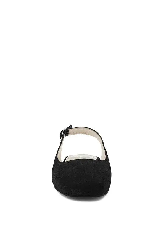 Sozani Genuine Suede Leather Slingback Flats STYLE SOURCE
