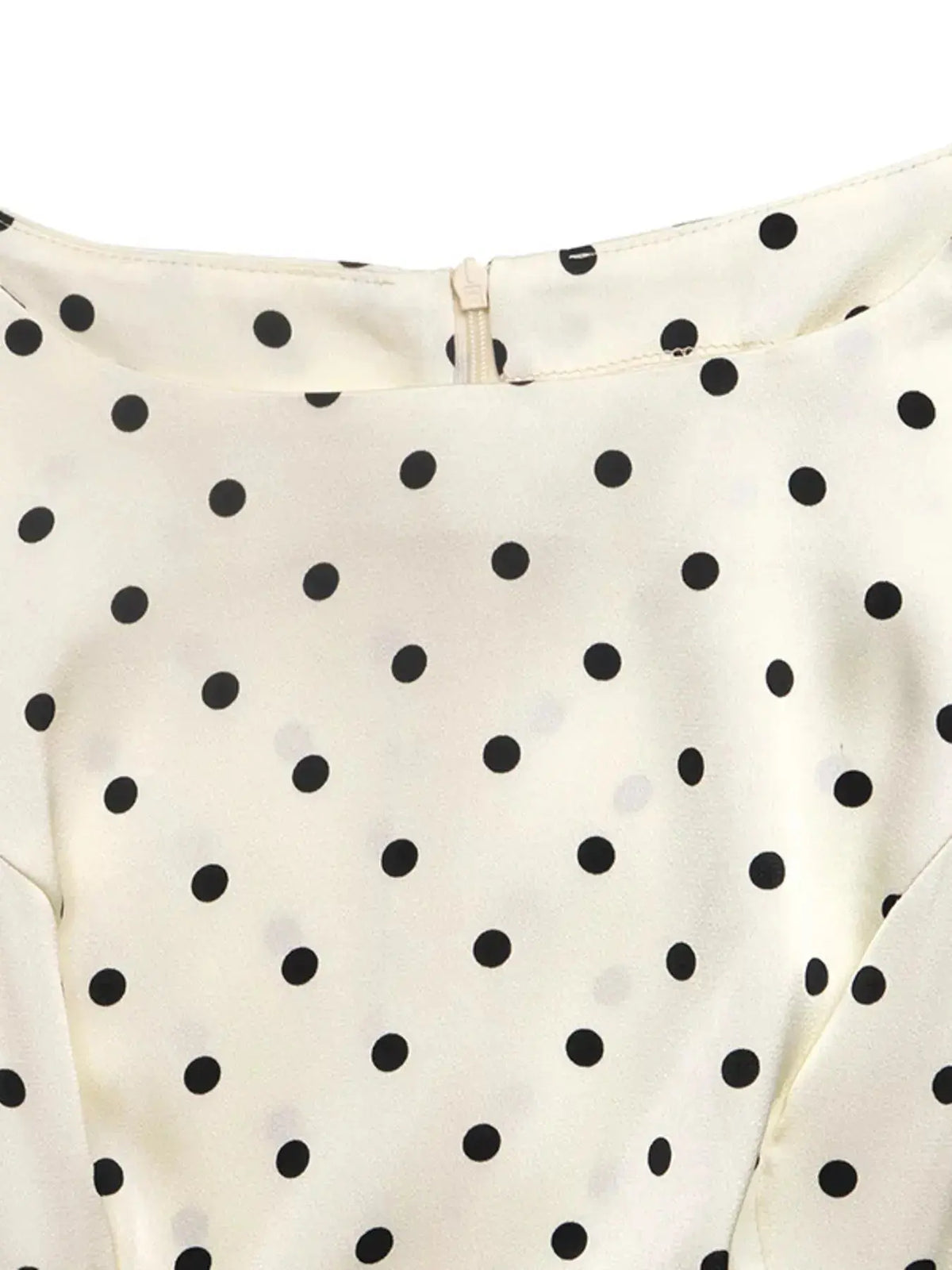 Apricot Polka Dot Sleeveless Peplum Blouse STYLE SOURCE