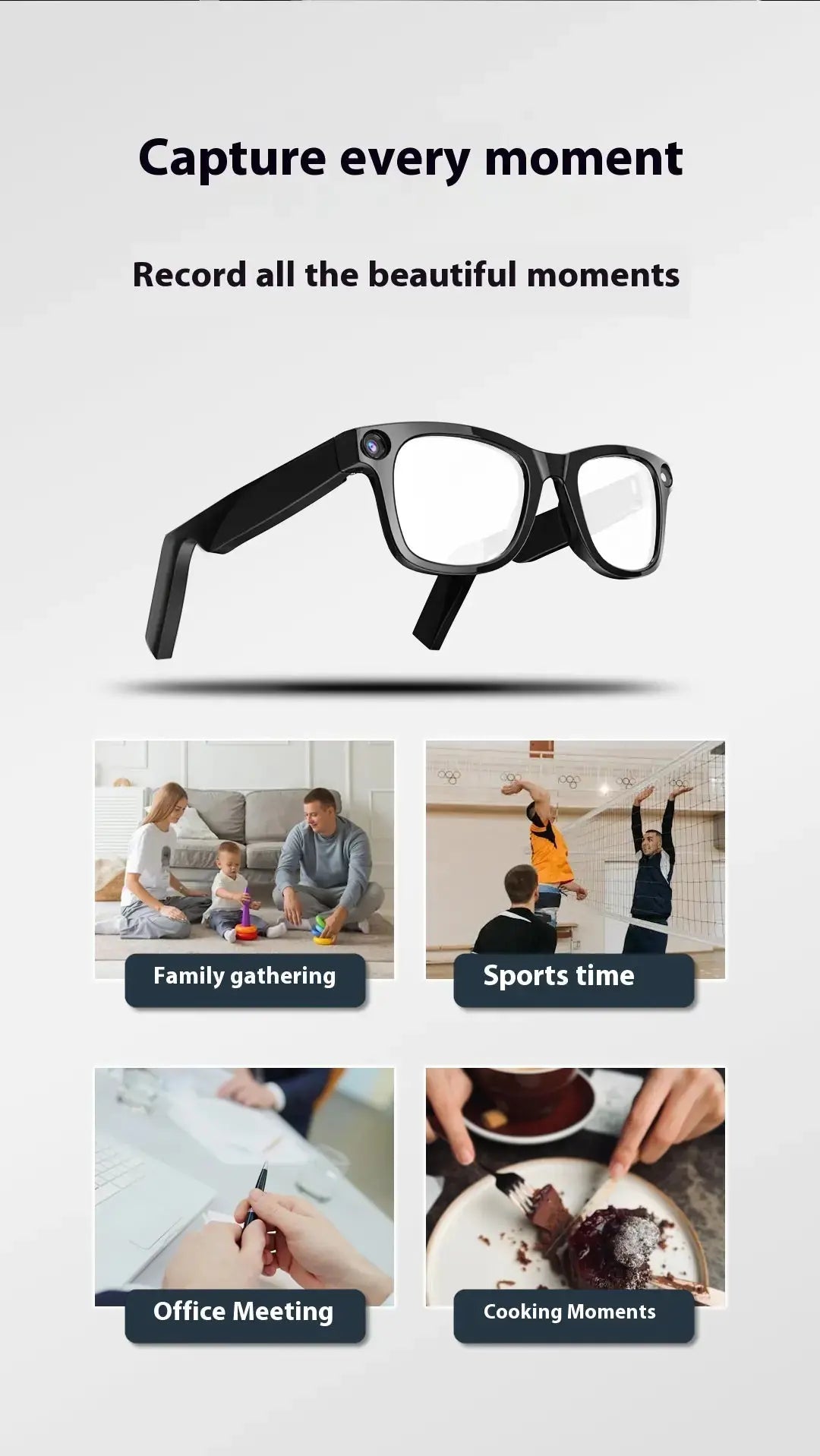 AI Camera Smart Glasses STYLE SOURCE