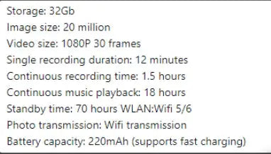AI Camera Smart Glasses STYLE SOURCE