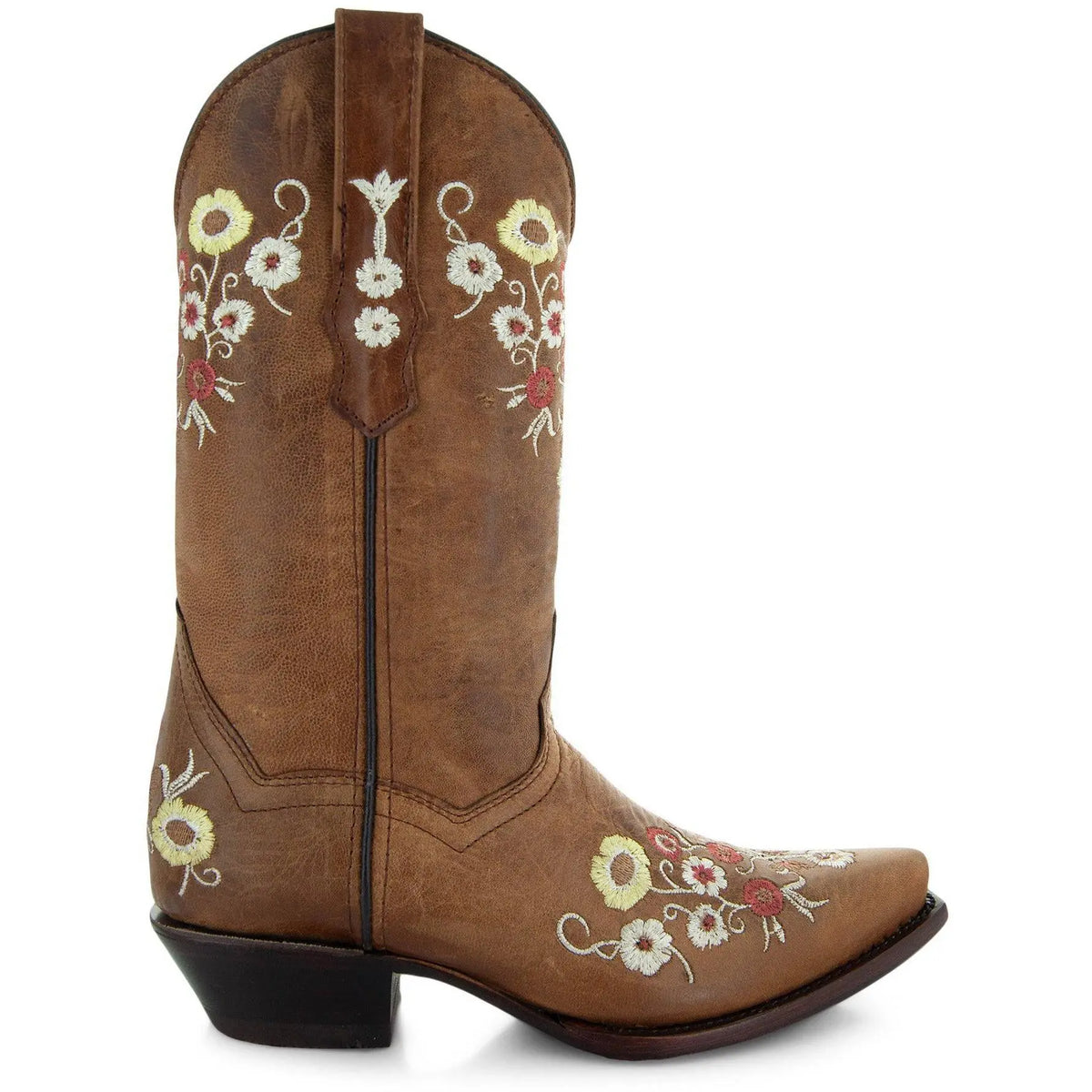Women's Snipped Toe Western Boots | Floral Showstopper Cowgirl Boots (M50044) STYLE SOURCE