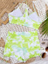 Tie-Dye Spaghetti Strap Top and Drawstring Shorts Swim Set STYLE SOURCE