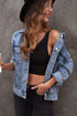 Studded Button Down Denim Jacket STYLE SOURCE