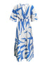 Slit Printed Surplice Maxi Dress STYLE SOURCE