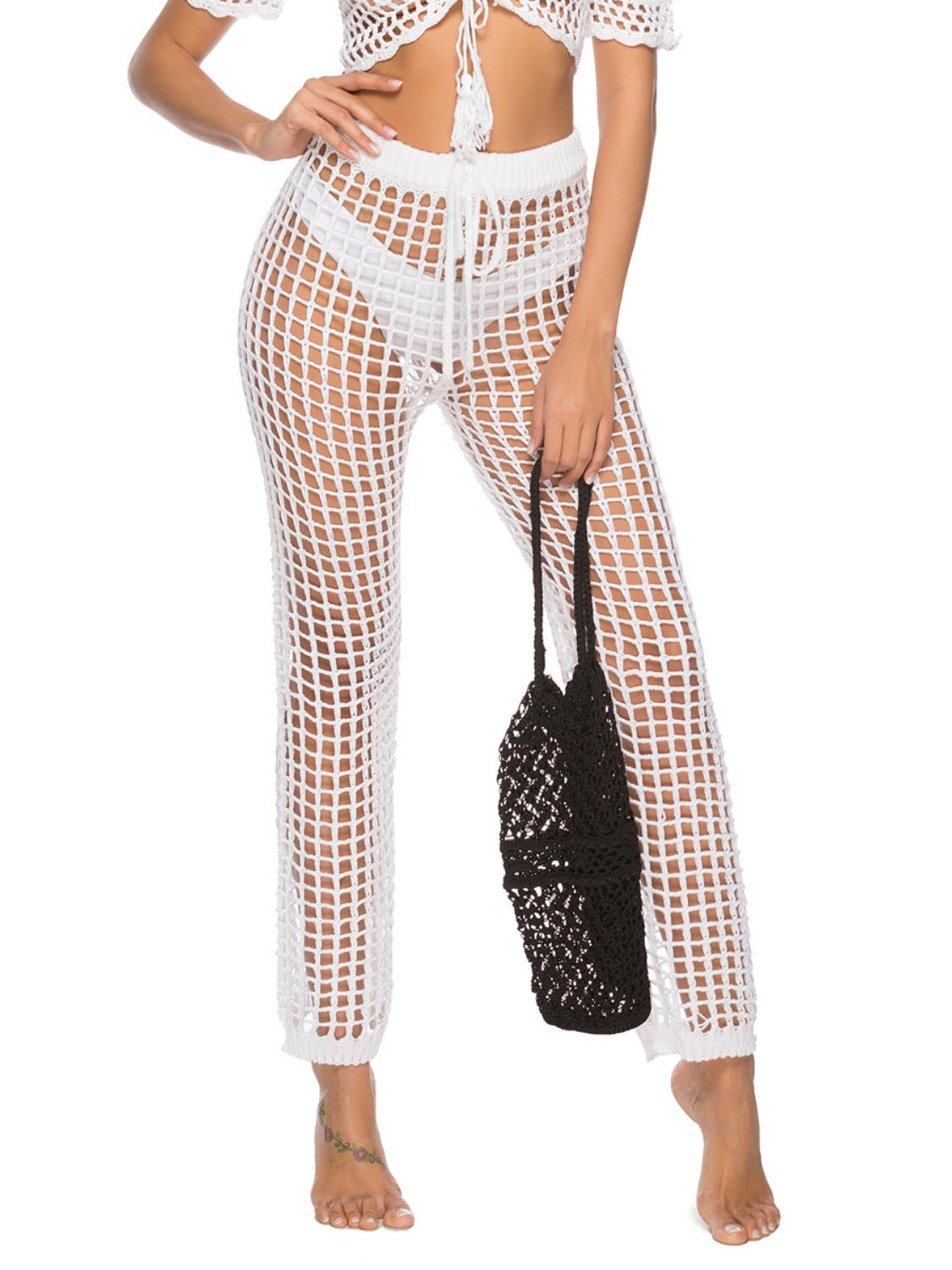 Cutout High Waist Swim Pants STYLE SOURCE