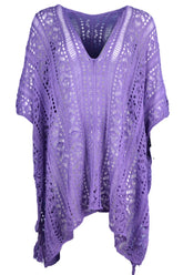 Cutout V-Neck Cover-Up with Tassel STYLE SOURCE