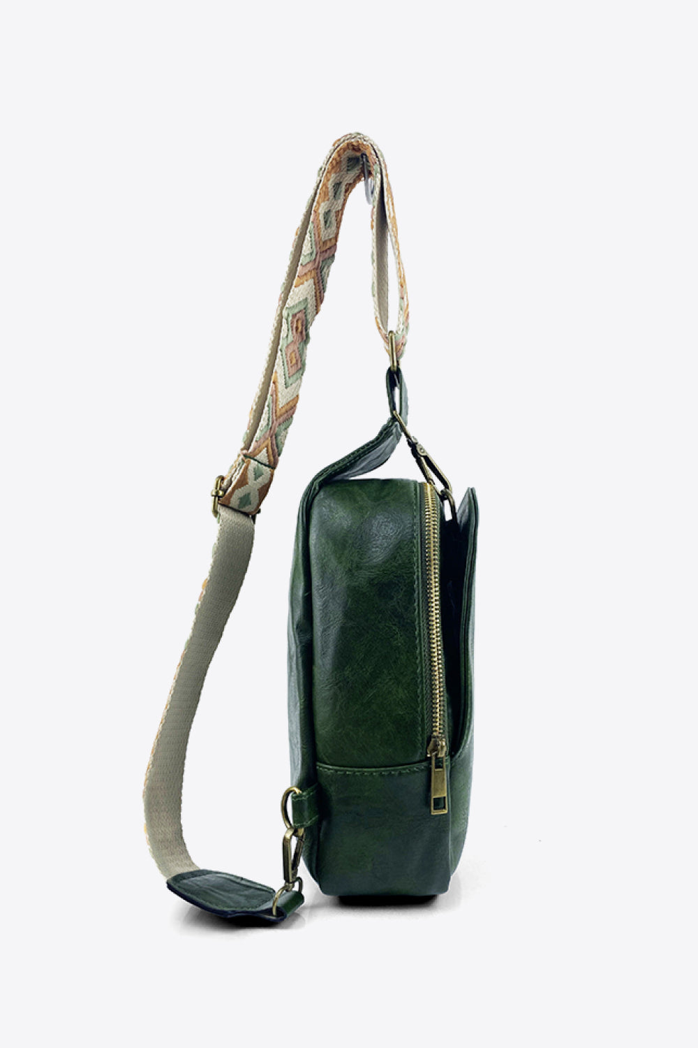 Adjustable Strap PU Leather Sling Bag STYLE SOURCE