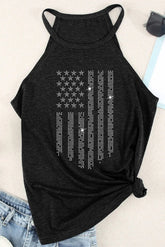 Graphic Grecian Neck Tank STYLE SOURCE