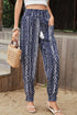 Geometric Print Tassel High-Rise Pants STYLE SOURCE