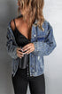 Studded Button Down Denim Jacket STYLE SOURCE