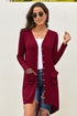 V-Neck Long Sleeve Cardigan with Pocket STYLE SOURCE