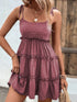 Frill Spaghetti Strap Tiered Dress STYLE SOURCE