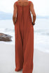 Sleeveless Wide Leg Jumpsuit with Pockets STYLE SOURCE