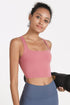 Crisscross Open Back Cropped Sports Cami STYLE SOURCE