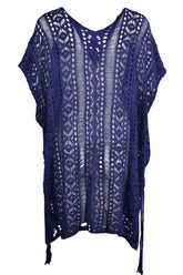 Cutout V-Neck Cover-Up with Tassel STYLE SOURCE