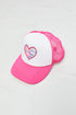 Fame Falling For You Trucker Hat in Pink STYLE SOURCE