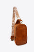 Adjustable Strap PU Leather Sling Bag STYLE SOURCE