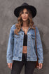 Studded Button Down Denim Jacket STYLE SOURCE