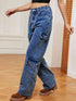 Buttoned Long Jeans STYLE SOURCE