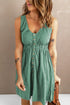 Sleeveless Button Down Mini Dress STYLE SOURCE