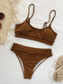 Scoop Neck Spaghetti Strap Two-Piece Swim Set STYLE SOURCE