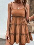 Frill Spaghetti Strap Tiered Dress STYLE SOURCE