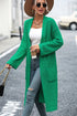 Dropped Shoulder Long Sleeve Cardigan with Pocket STYLE SOURCE