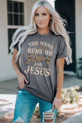 Slogan Graphic Round Neck Tee STYLE SOURCE