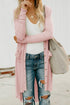 V-Neck Long Sleeve Cardigan with Pocket STYLE SOURCE