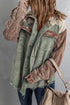 Snap Front Hooded Corduroy Shacket STYLE SOURCE