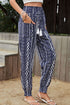 Geometric Print Tassel High-Rise Pants STYLE SOURCE