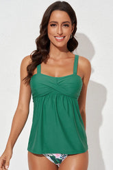 Full Size Adjustable Strap Tankini Set STYLE SOURCE
