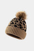 Leopard Pom-Pom Cuffed Beanie STYLE SOURCE