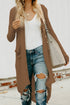 V-Neck Long Sleeve Cardigan with Pocket STYLE SOURCE