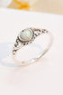 Silver Heart-Shape Opal Ring STYLE SOURCE