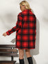 Plaid Collared Longline Coat STYLE SOURCE