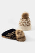 Leopard Pom-Pom Cuffed Beanie STYLE SOURCE