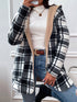 Plaid Hooded Longline Coat STYLE SOURCE