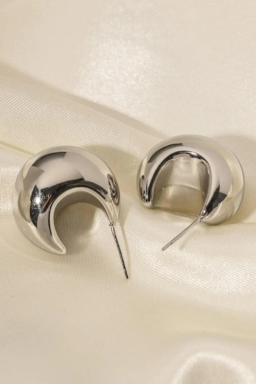 Stainless Steel C-Hoop Earrings STYLE SOURCE