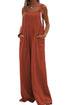 Sleeveless Wide Leg Jumpsuit with Pockets STYLE SOURCE