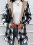 Plaid Hooded Longline Coat STYLE SOURCE