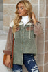 Snap Front Hooded Corduroy Shacket STYLE SOURCE