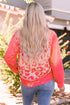 Printed Round Neck Dropped Shoulder Sweatshirt STYLE SOURCE