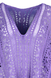 Cutout V-Neck Cover-Up with Tassel STYLE SOURCE