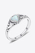 Silver Heart-Shape Opal Ring STYLE SOURCE