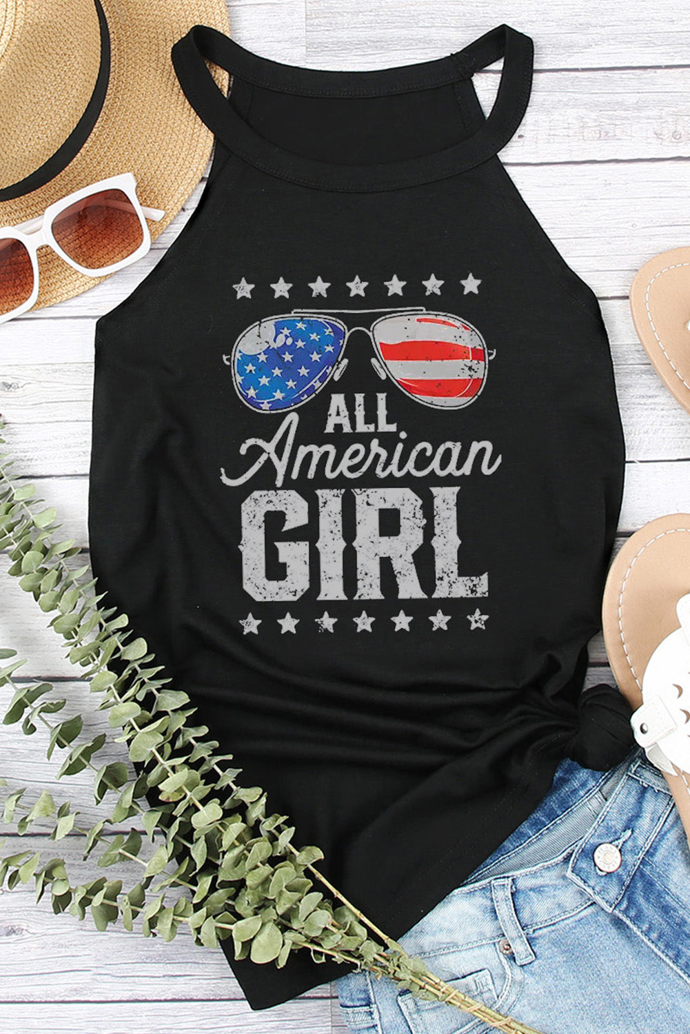 ALL AMERICAN GIRL Graphic Tank STYLE SOURCE