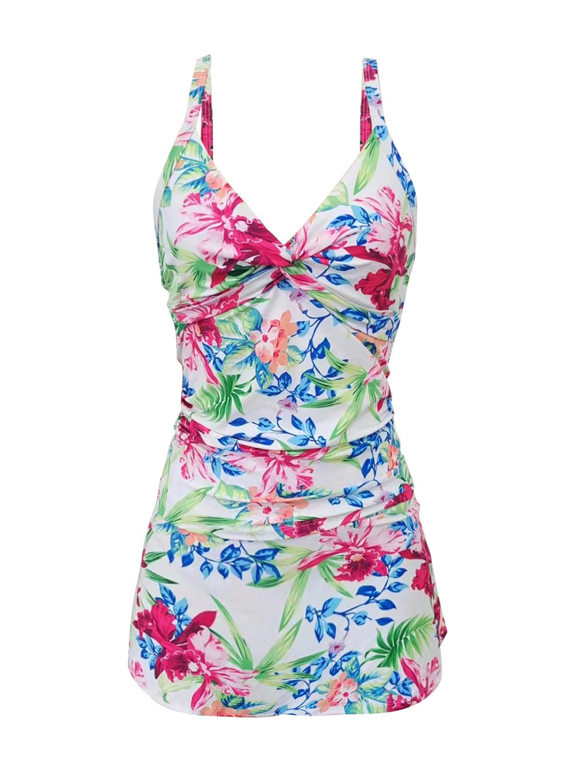 Printed Spaghetti Strap Top and Skirt Swim Set STYLE SOURCE