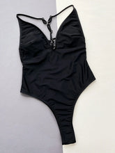 Cutout Plunge Spaghetti Strap One-Piece Swimwear STYLE SOURCE