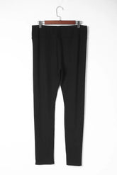 High Waist Ribbed Slit Leggings STYLE SOURCE