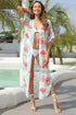 Floral Slit Half Sleeve Cover-Up STYLE SOURCE